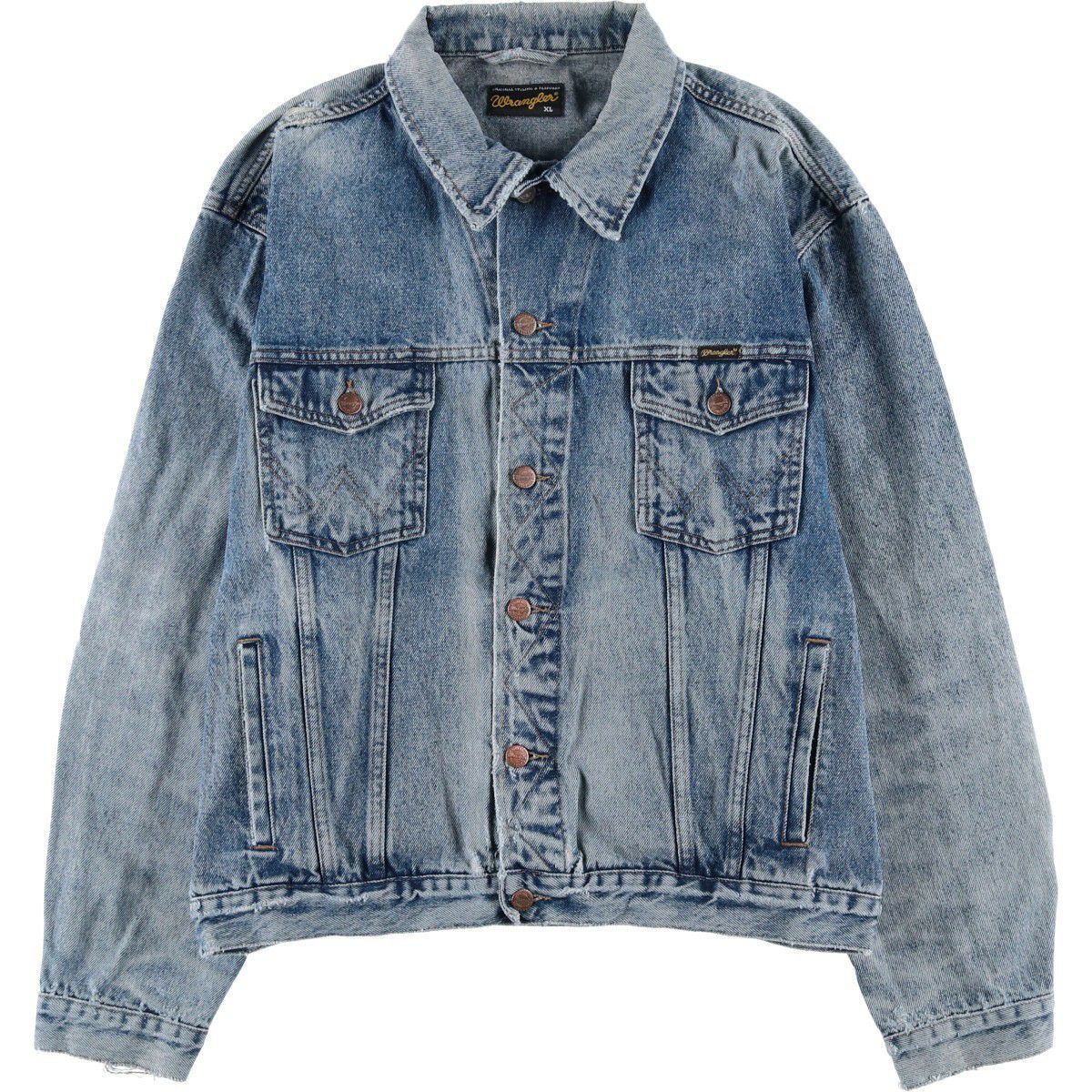 古着 90年代 ラングラー Wrangler デニムジャケット Gジャン メンズL