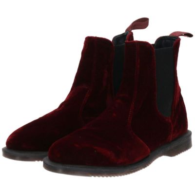 古着 ドクターマーチン Dr.Martens FLORA ベロアサイドゴアブーツ メンズ27.0cm相当 /saa011347 【中古】 【240804】 ss2503_30