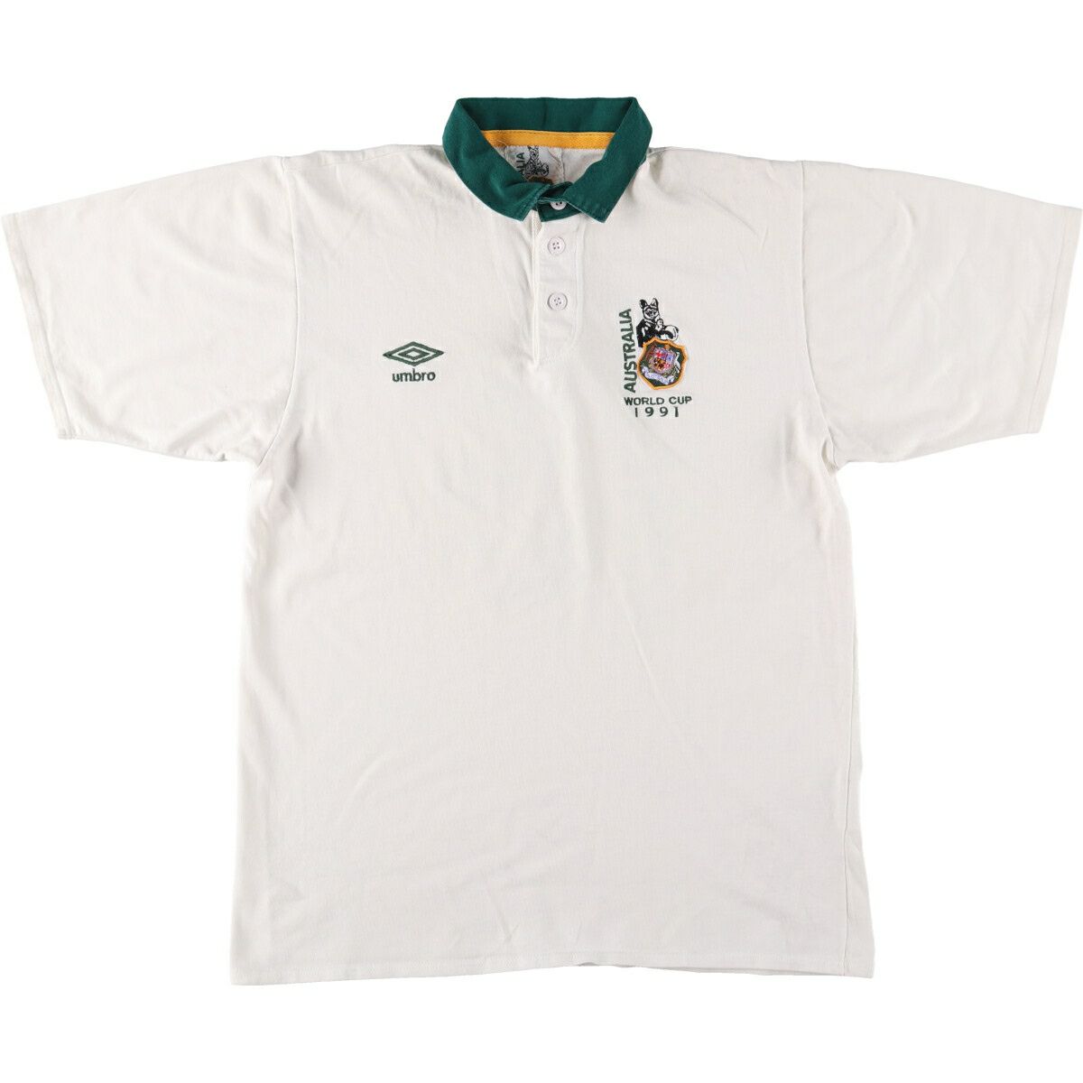 古着 90年代 アンブロ UMBRO スコットランド代表 青タグ 襟付き