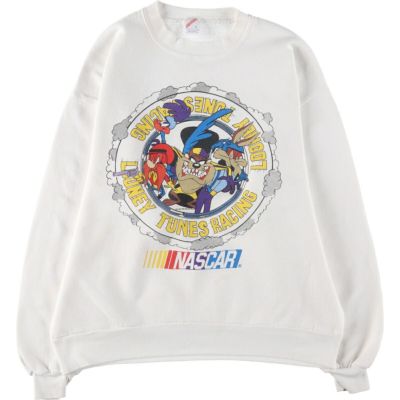 古着 90年代 TULTEX LOONEY TUNES ルーニーテューンズ キャラクタースウェットシャツ トレーナー レディースL ヴィンテージ /taa000183 古着 90年代 TULTEX LOONEY TUNES ルーニーテューンズ