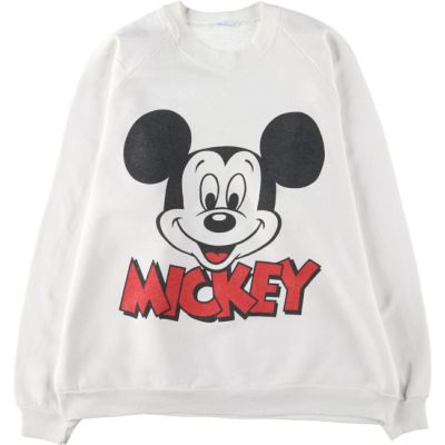 古着 80～90年代 MICKEY MOUSE ミッキーマウス キャラクタースウェットシャツ トレーナー メンズL相当 ヴィンテージ /eaa515711 【中古】 【250206】