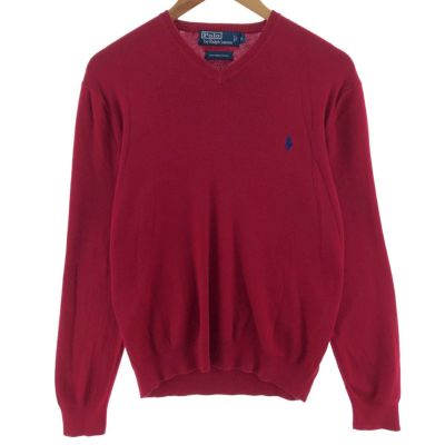 古着 ラルフローレン Ralph Lauren POLO by Ralph Lauren Vネック コットンニットセーター メンズS相当 /eaa380723 【中古】 【250206】