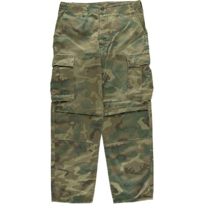 古着 東ドイツ軍 迷彩柄 レインドロップカモ 中綿入り