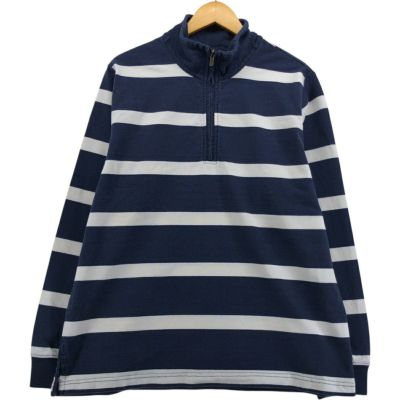 エルエルビーン　LLBEAN　刺繍ロゴ　紺色ネイビー　スエットシャツ　メンズ古着 70s L.L.Bean シャモアクロスシャツ USA製 筆記体タグ ネイビー