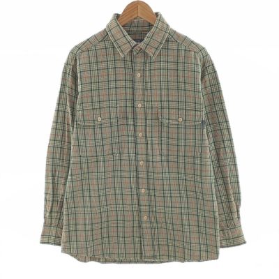 古着 ウールリッチ WOOLRICH 長袖 ライトネルチェックシャツ