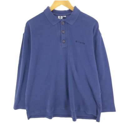 古着 90年代 コロンビア Columbia 長袖 ポロシャツ メンズL相当 ヴィンテージ /eaa471791 【中古】 【240805】