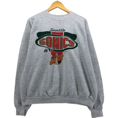 NBA スーパーソニックス トレーナー スウェット USA製 ONEITA 古着 90～00年代 ヘインズ Hanes ACTIVEWEAR NBA SEATTLE