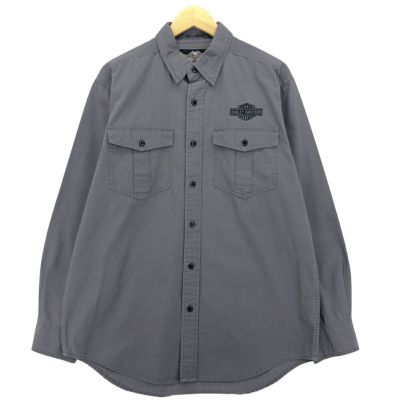 古着 70年代 ディッキーズ Dickies 長袖 オープンカラーワークシャツ