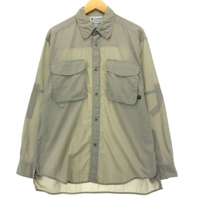 古着 コロンビア Columbia GRT 長袖 フィッシングシャツ メンズM