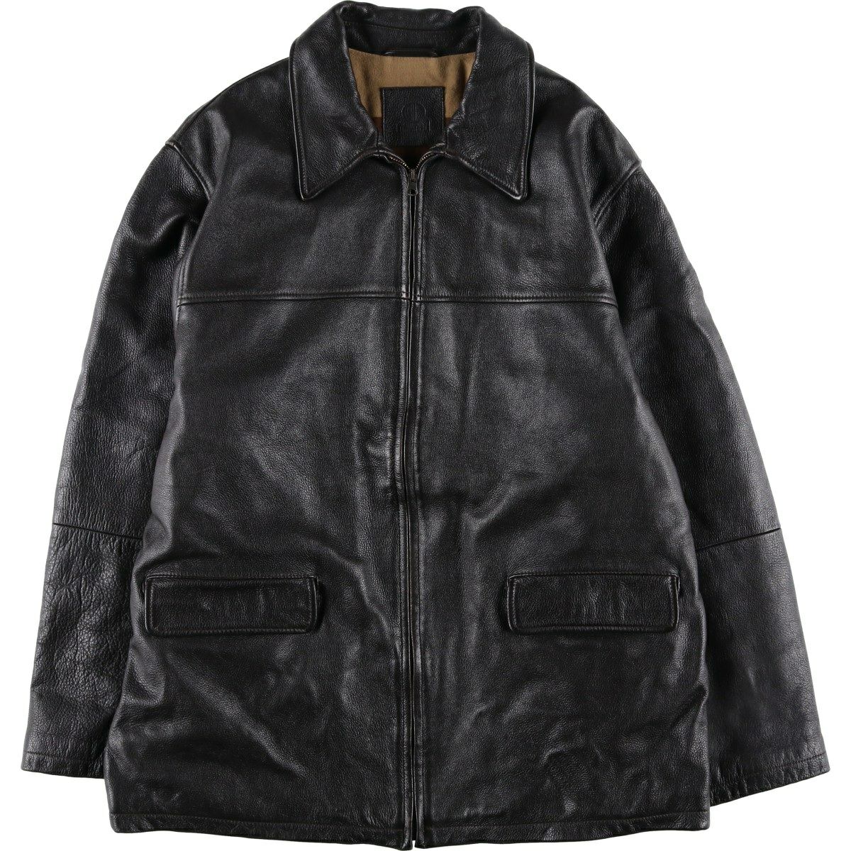 古着 devred スイングトップタイプ レザーブルゾン メンズL相当