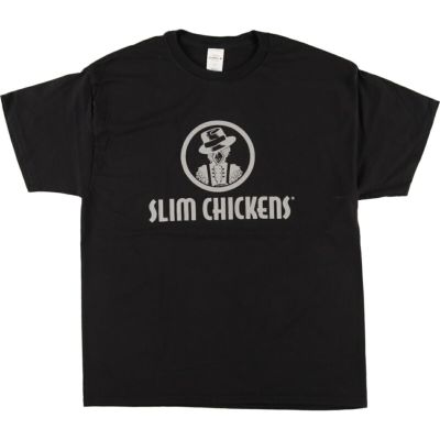 古着 ヘインズ Hanes SLIM CHICKENS アドバタイジングTシャツ メンズL相当 /eaa432127 【中古】 【240805】