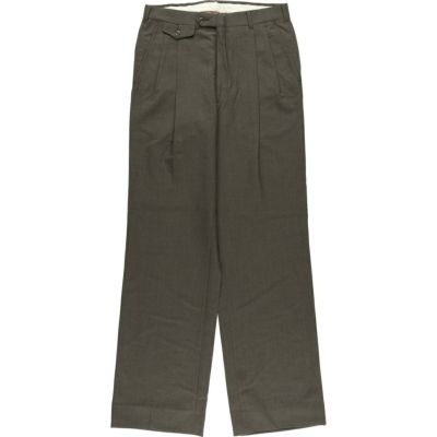 古着 ザネッラ Zanella ストライプ柄 ウールパンツ スラックス