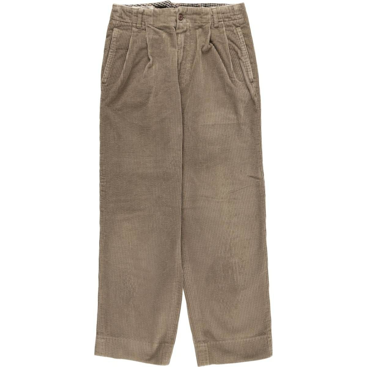 古着 90年代 ジェイクルー J.Crew 太畝 ツータック コーデュロイパンツ