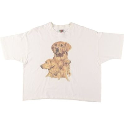 古着　フルーツオブザルーム　犬柄スウェット USA製 楽天市場】アニマル（ブランドフルーツオブザルーム