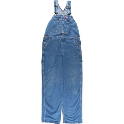 90s USA製 Dickiesディッキーズ デニム オーバーオール w36 L30