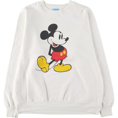 古着 80年代 Disney MICKEY MOUSE ミッキーマウス キャラクタースウェットシャツ トレーナー USA製 メンズXL相当 ヴィンテージ /eaa492732 【中古】 【250208】