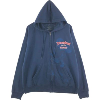 古着 ヘインズ Hanes DISNEYLAND RESORT MICKEY MOUSE ミッキーマウス キャラクター スウェットフルジップパーカー メンズL相当 /eaa515050 【中古】 【250208】