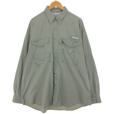 希少 90s ビンテージ Columbia PFG ロングスリーブ フィッシングシャツ コロンビア アウトドア オレンジ 1990年代 新品紙タグ付 90s VINTAGE Columbia PFG フィッシングシャツ