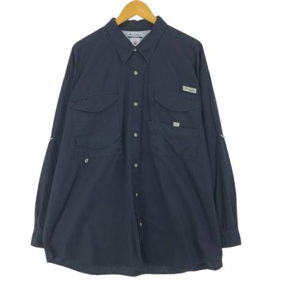 古着 コロンビア Columbia BAHAMA PFG OMNI-SHADE ボタンダウン 長袖 