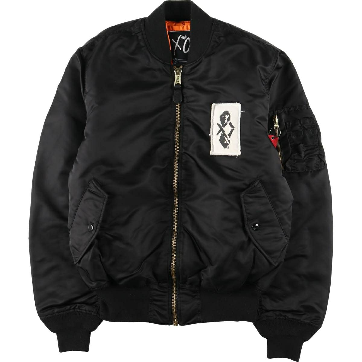 古着 民間品 アルファ ALPHA MA-1タイプ THE WEEKEND XO バック