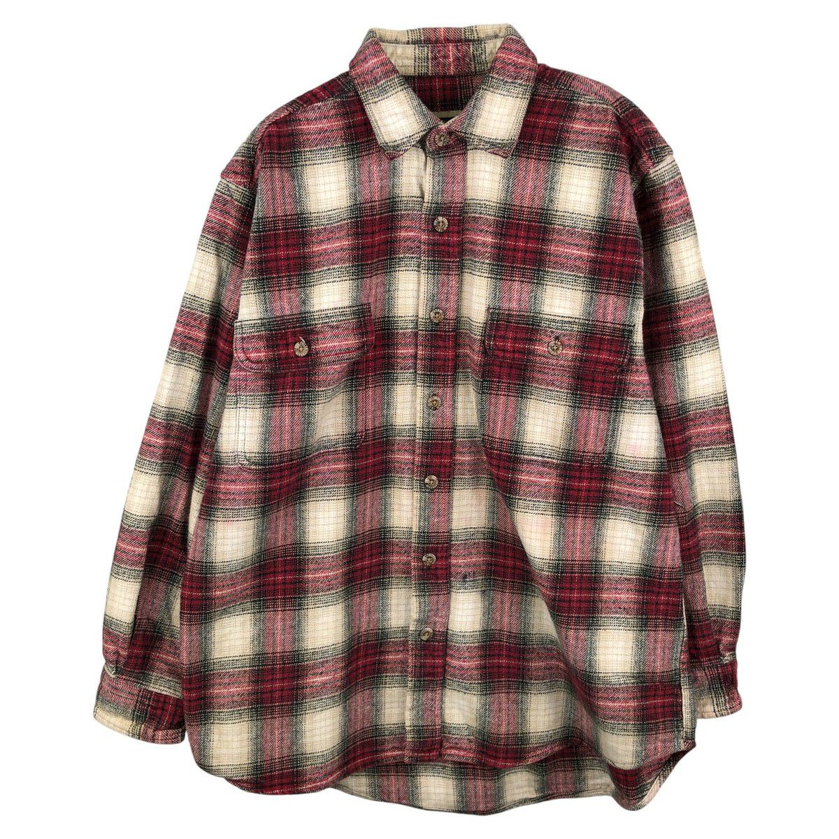 古着 フィールドアンドストリーム FIELD&STREAM オンブレチェック 長袖