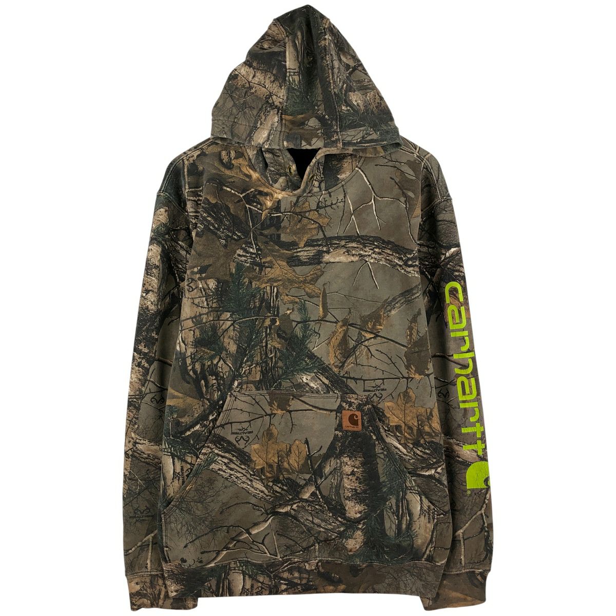 古着 カーハート Carhartt 迷彩柄 リアルツリーカモ スウェットプル