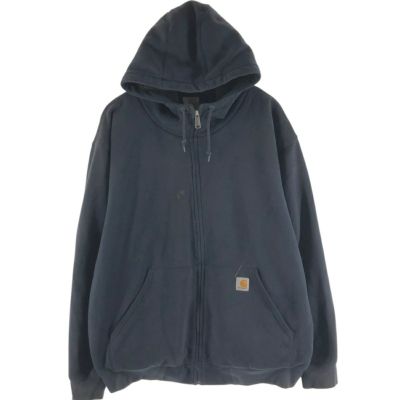 古着 カーハート Carhartt スウェットフルジップパーカー メンズXL相当 Carhartt（カーハート） 古着 スウェットフルジップパーカー メンズXL