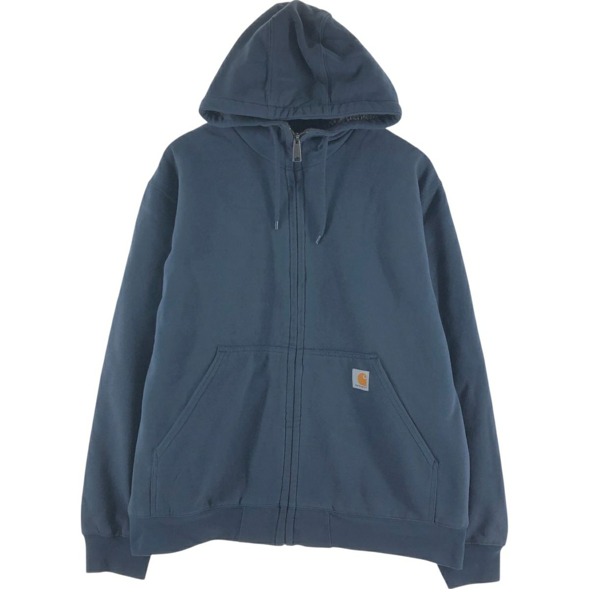 古着 カーハート Carhartt スウェットフルジップパーカー メンズS相当  