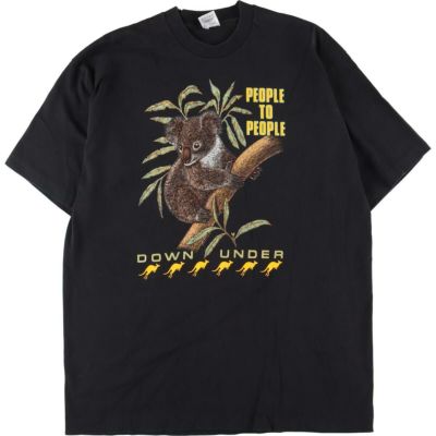 古着 90年代 Wild Cotton アニマルプリントTシャツ USA製 メンズXL