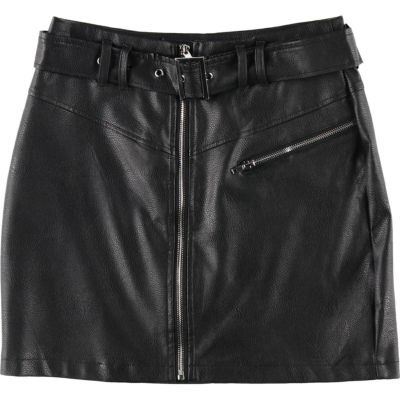 古着 MISSGUIDED 前開き レザー タイト ミニスカート レディースM相当 /eaa514638 【中古】 【250209】 【Elulu/エルル】