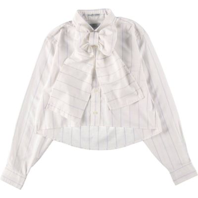 古着 COUNTY SEAT Eluluオリジナルリメイク ビッグリボンシャツ