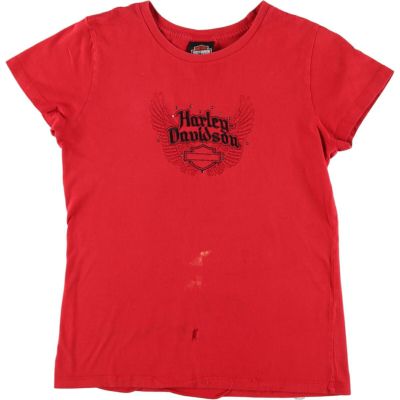 古着 ハーレーダビッドソン Harley-Davidson モーターサイクル バイクTシャツ レディースM相当 /eaa475852 【中古】 【240807】 【Elulu/エルル】