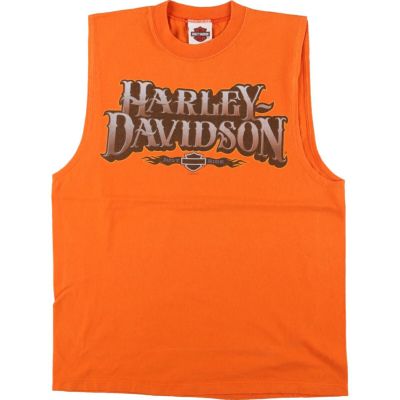 古着 ハーレーダビッドソン Harley-Davidson ノースリーブ モーターサイクル バイクTシャツ USA製 メンズM相当 /eaa437832 【中古】 【240808】