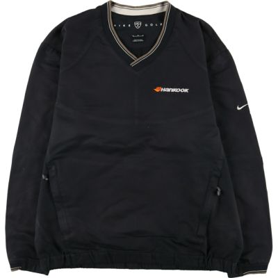古着 00年代 ナイキ NIKE GOLF ゴルフ HANKOOK ハンコック Vネック ウォームアッププルオーバー メンズM相当 /eaa515808 【中古】 【250210】
