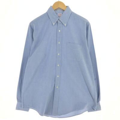 ブルックスブラザーズ メイカーズ ブルー 長袖シャツ ボタンダウンシャツ 古着 90年代 ブルックスブラザーズ Brooks Brothers MAKERS 長袖