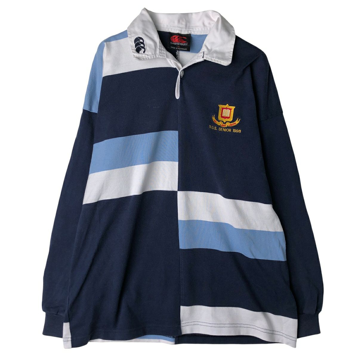 古着 90年代 カンタベリー CANTERBURY クレイジーパターン 長袖 ラガー