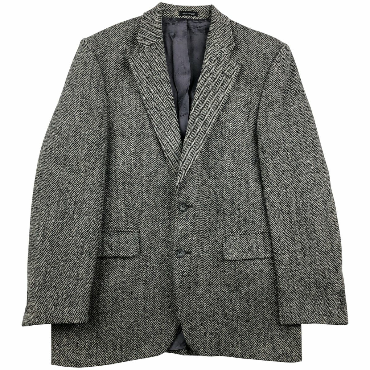 古着 MOORES Harris Tweed ハリスツイード ウールテーラードジャケット