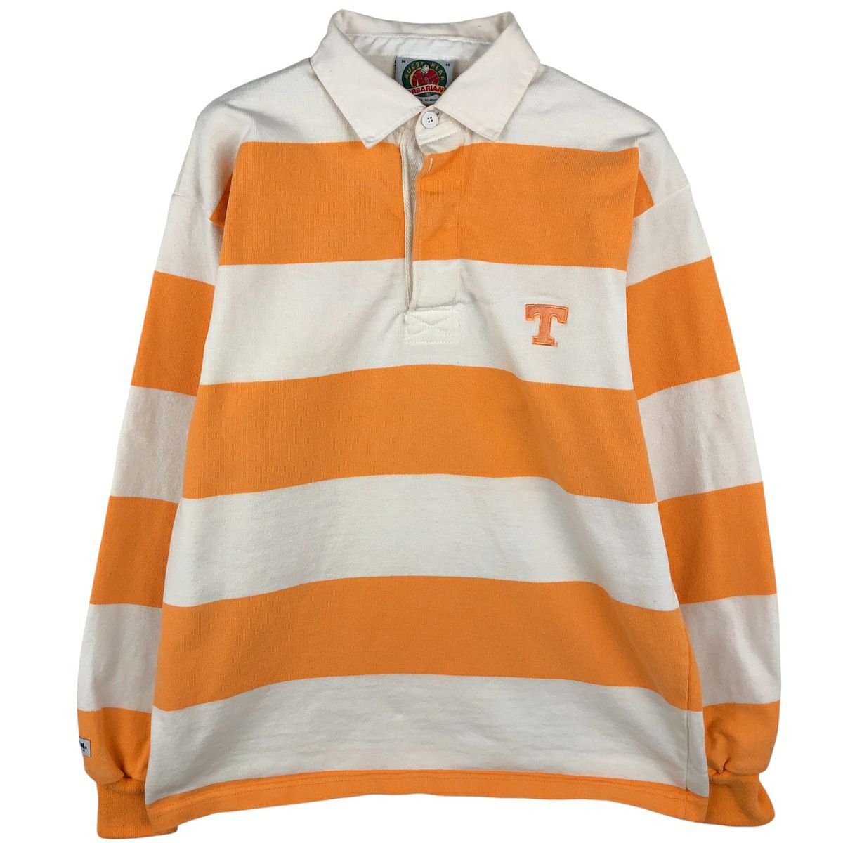 古着 90～00年代 バーバリアン BARBARIAN ボーダー柄 長袖 ラガー