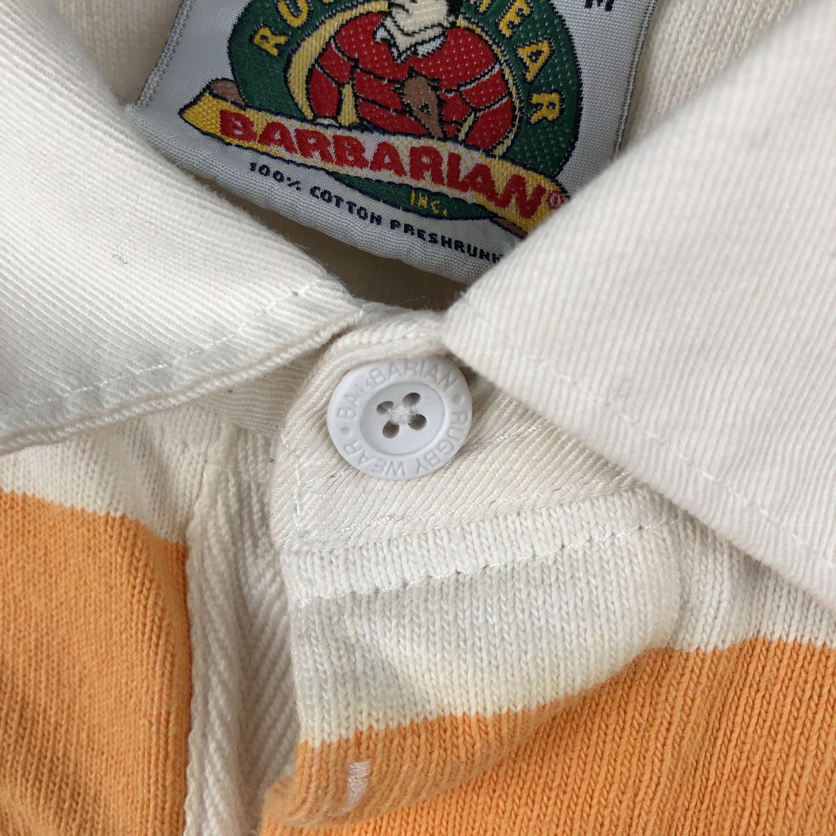 古着 90～00年代 バーバリアン BARBARIAN ボーダー柄 長袖 ラガー