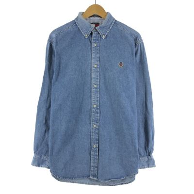 古着 70年代 リーバイス Levi's オープンカラー 長袖 デニムシャツ