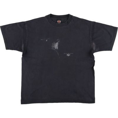 Harley Davidson イーグルデザイン Tシャツ　ビンテージ 古着 80s USA製 HARLEY DAVIDSON 「3D EMBLEM」 ヘビ スネーク