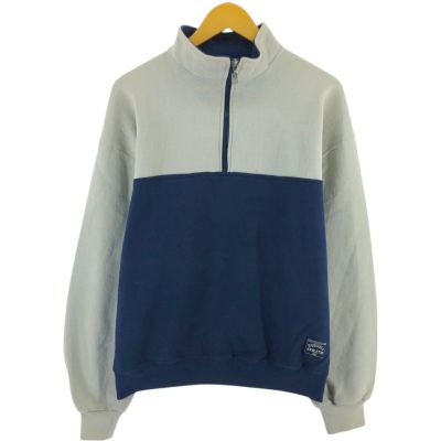 90s USA製 エルエルビーン × ラッセル ハーフボタン スウェット XL 古着 90年代 ラッセル Russell L.L.Bean エルエルビーン ダブルネーム