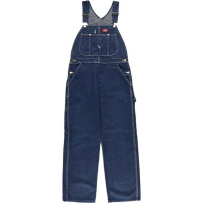 古着 濃紺 ～90年代 ディッキーズ Dickies デニムオーバーオール