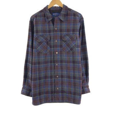 古着 70年代 ペンドルトン PENDLETON ボードシャツ チェック柄 ウール