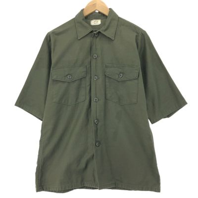 古着 米軍実品 ミリタリーシャツ 15 1/2-35 メンズM ヴィンテージ