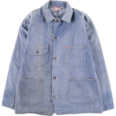古着 70年代 BIG B デニムカバーオール メンズL相当 ヴィンテージ /eaa515250 【中古】 【250211】