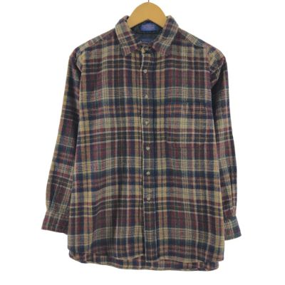 古着 ペンドルトン PENDLETON チェック柄 ウールシャツ メンズXL