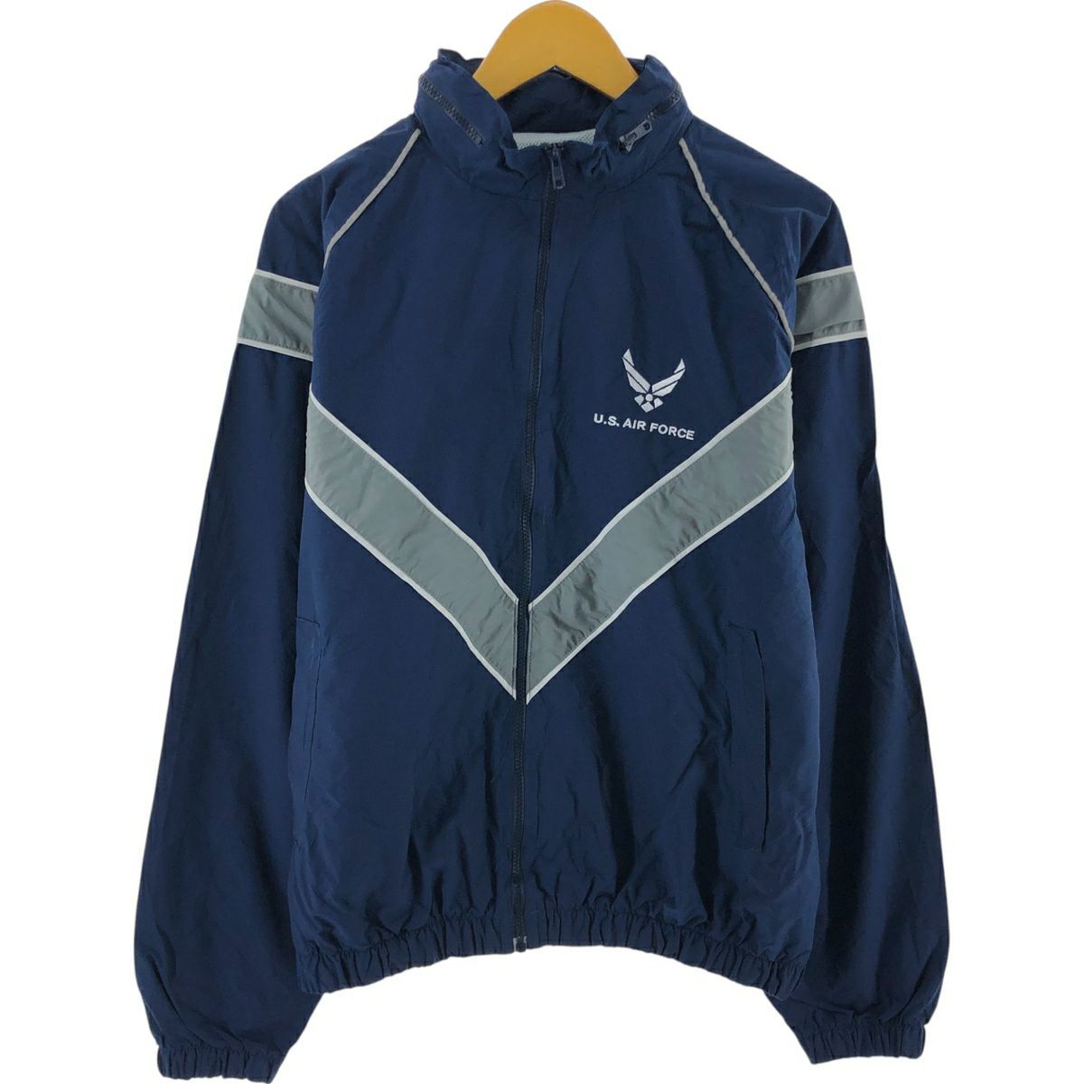 米軍実物 PTUトレーニング ナイロン ジャケット 古着 米軍 U.S.AIR FORCE PTU トレーニングジャケット ナイロン
