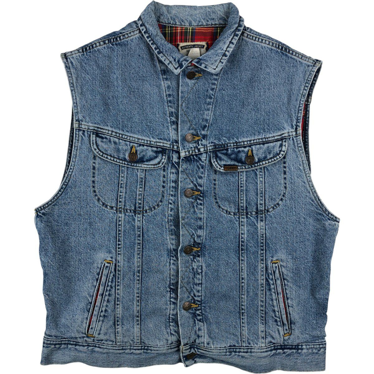 古着 90年代 リー Lee デニムベスト メンズL相当 ヴィンテージ