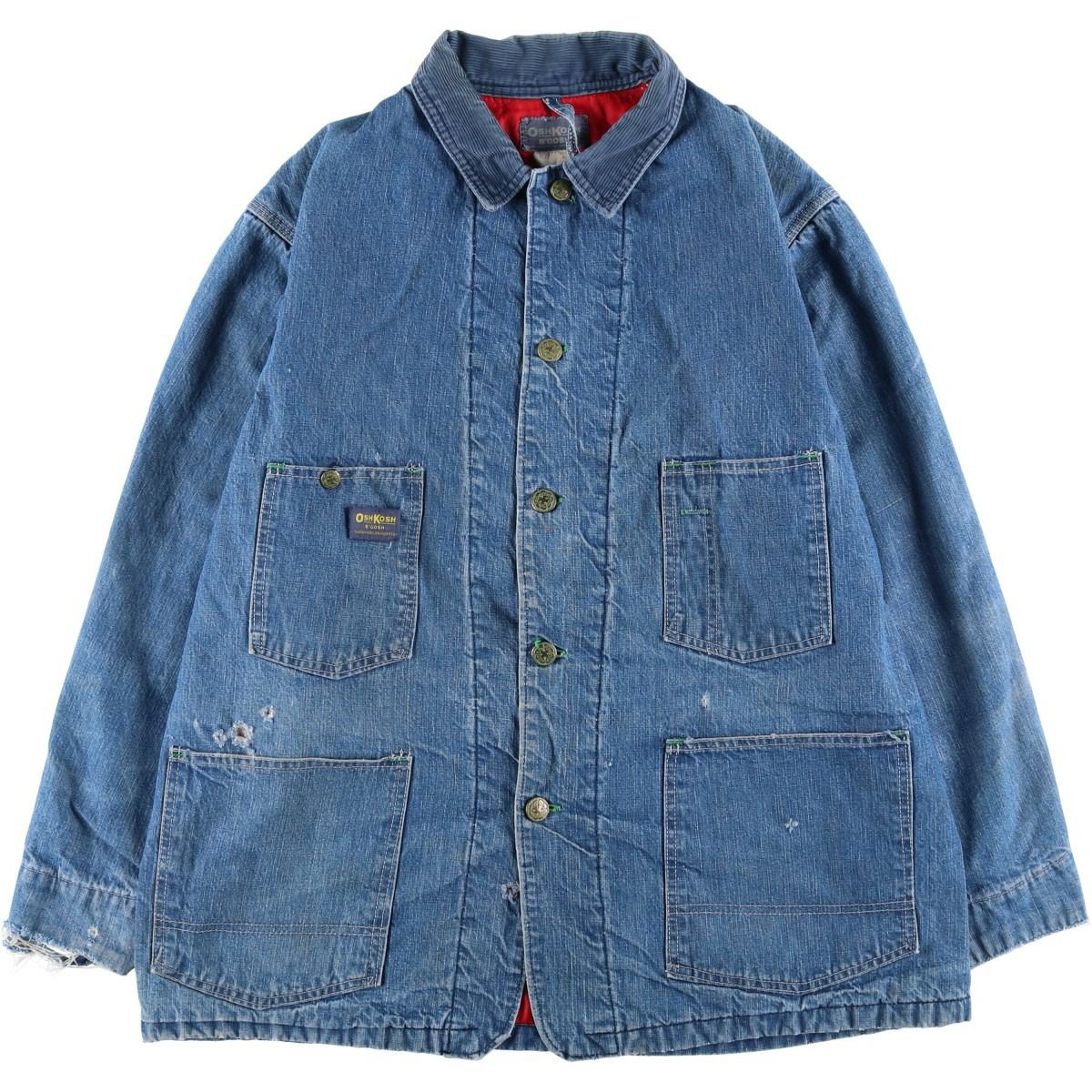 古着 70年代 オシュコシュ Osh kosh 中綿入り デニムカバーオール